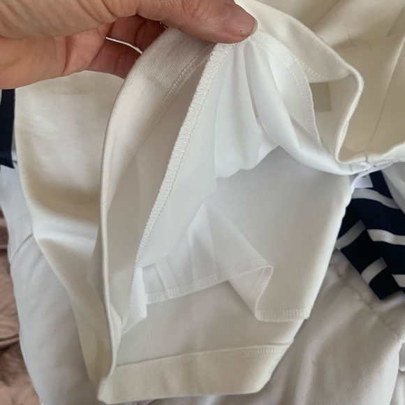 VENUS Sleeve Detail Midi Dress Nvy Blue/Wht Size:8 - Picture 7 of 7